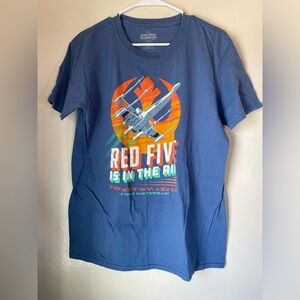 star wars celebration shirt red five plane L